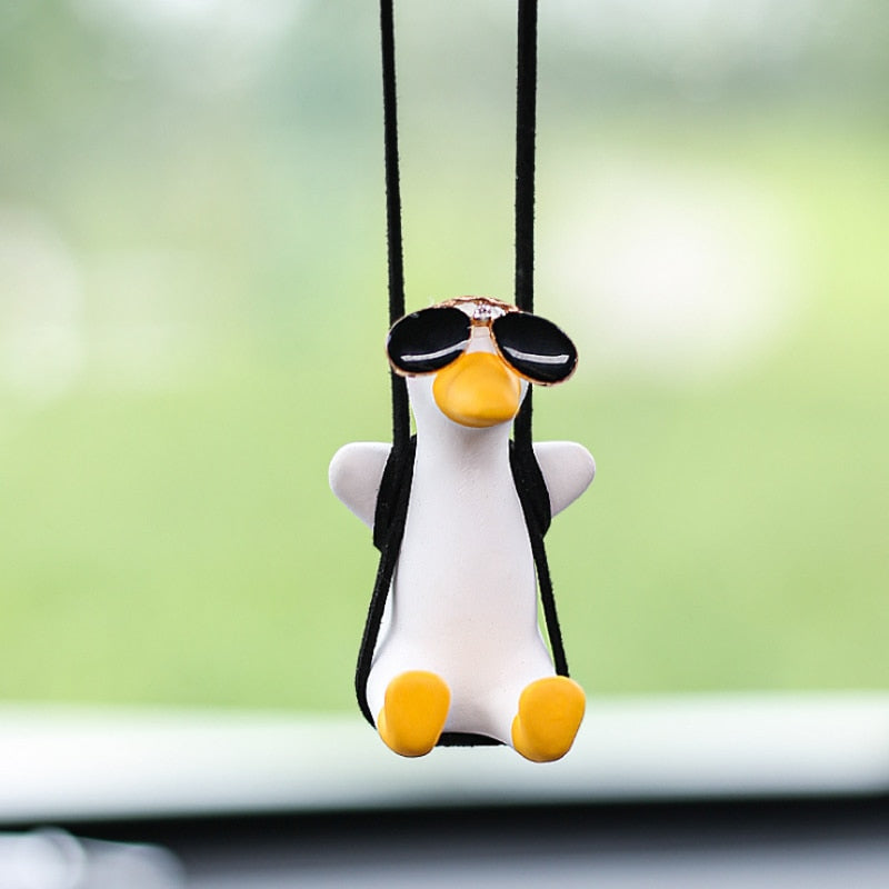 Swinging Duck Car Pendant