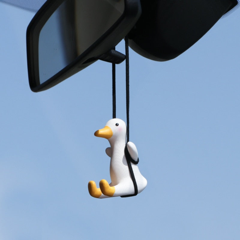 Swinging Duck Car Pendant