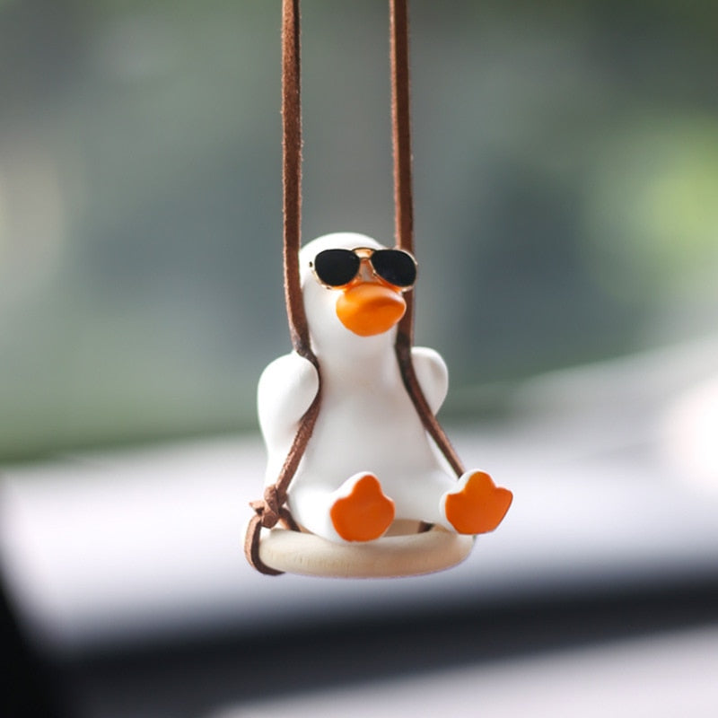 Swinging Duck Car Pendant