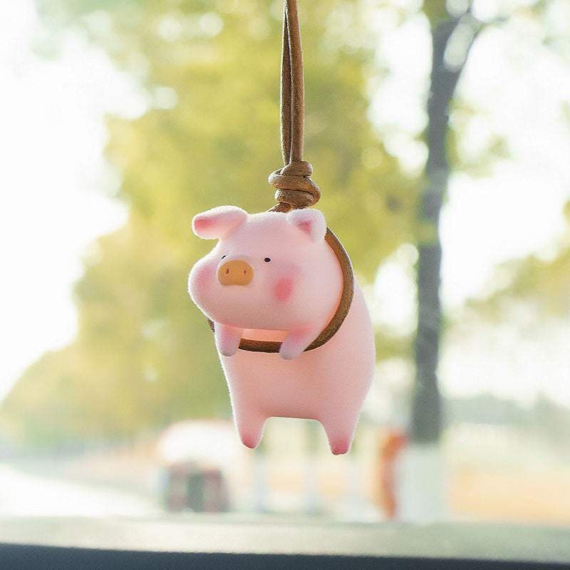 Swinging Pig Car Pendant