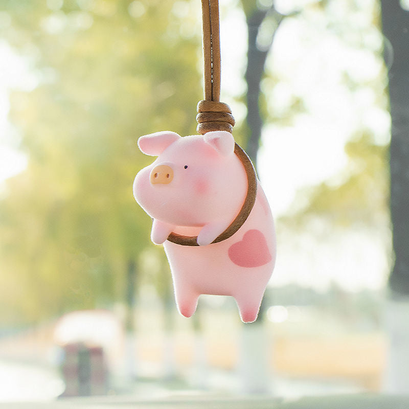 Swinging Pig Car Pendant